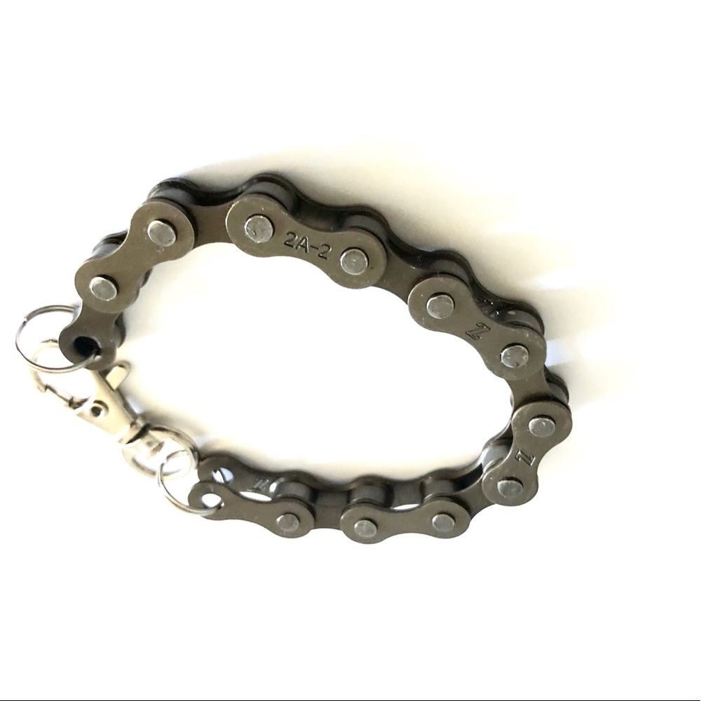 7” Grey Bike Chain Bracelet 🚲